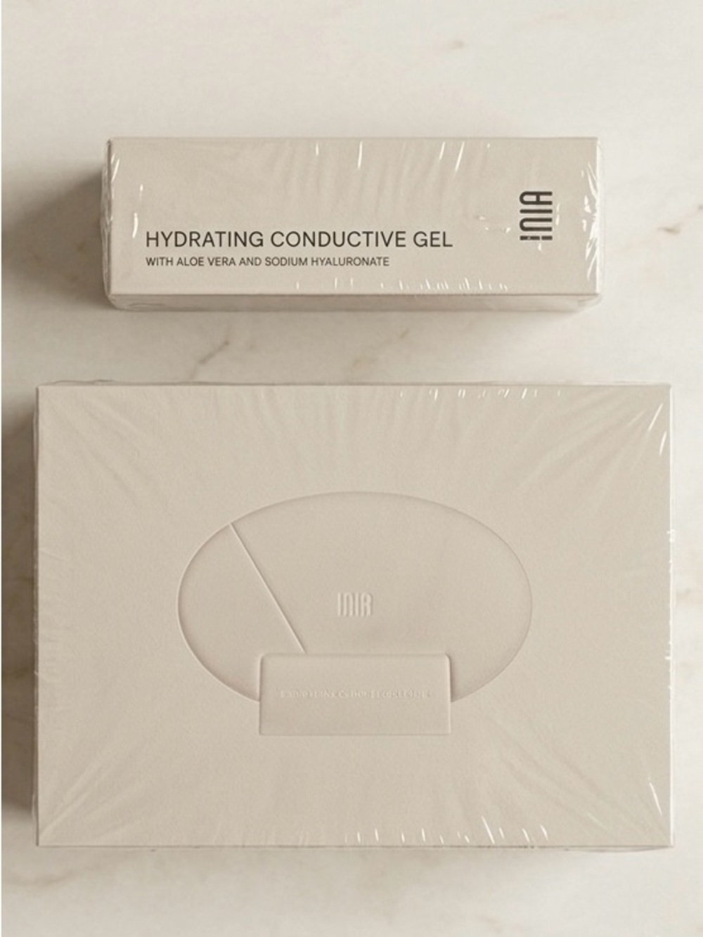 NIB INIA GLACE 7-in-1 Microcurrent Lymphatic Drainage Gua-Sha Beauty Device